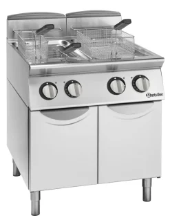 Bartscher 2 Becken Fritteuse 900 E2-21, 39kW, 21 Liter