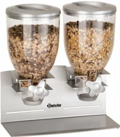 Bartscher Cerealienspender Müslispender doppelt, Inhalt je 3,5L