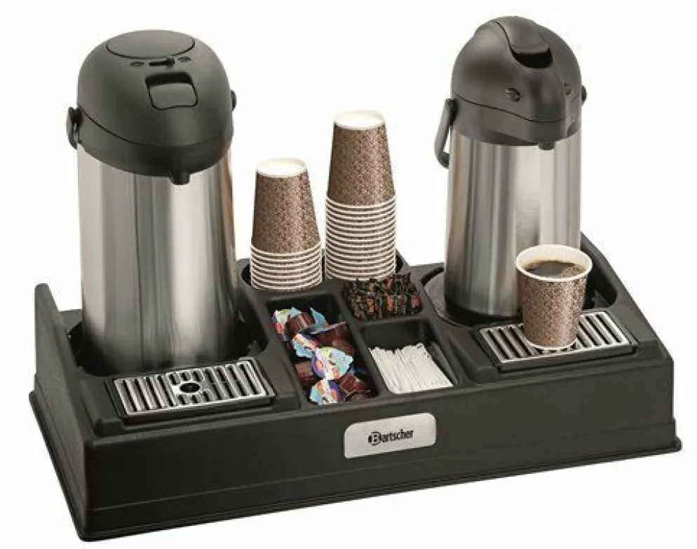 Bartscher Doppelte Kaffeestation geeignet für 2 Isolierpumpkannen