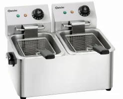 Bartscher Elektro-Doppel-Fritteuse "SNACK II" 2 x 4 Liter