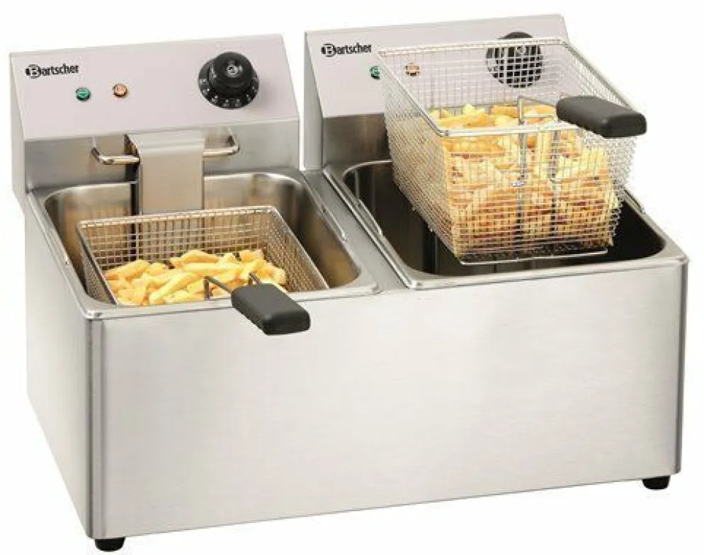 Bartscher Elektro-Doppel-Fritteuse "SNACK IV"