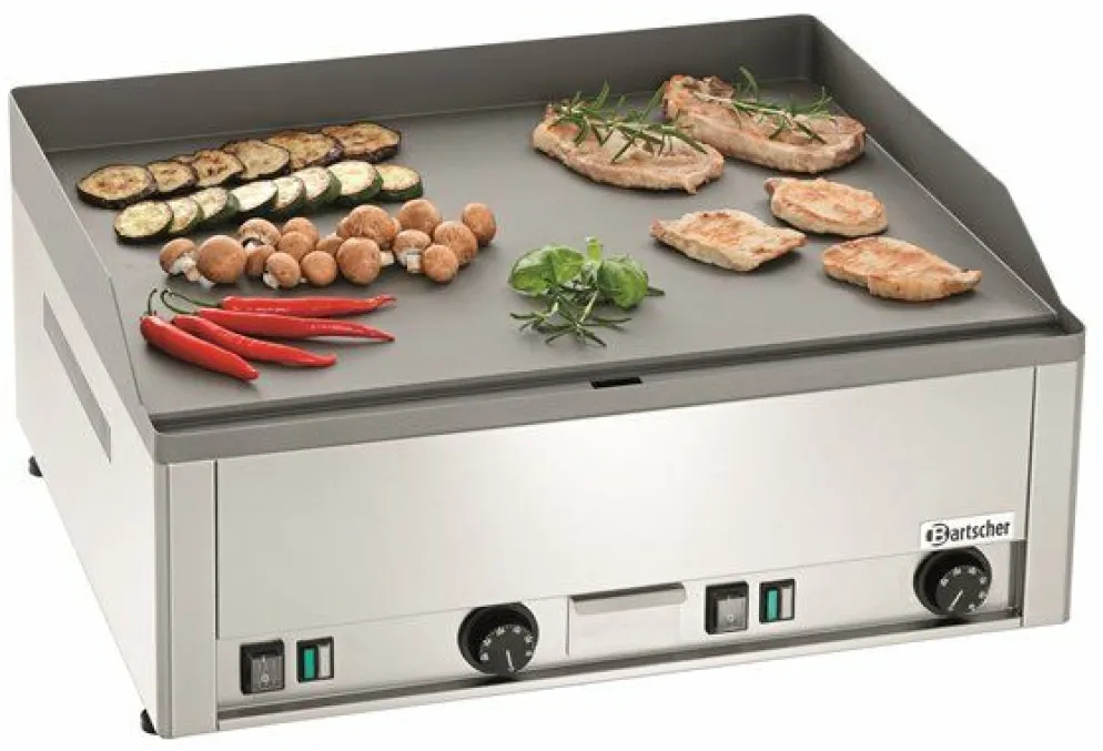 Bartscher Elektro Griddle-Tischgerät, glatt, 6kW, 660x580x310mm
