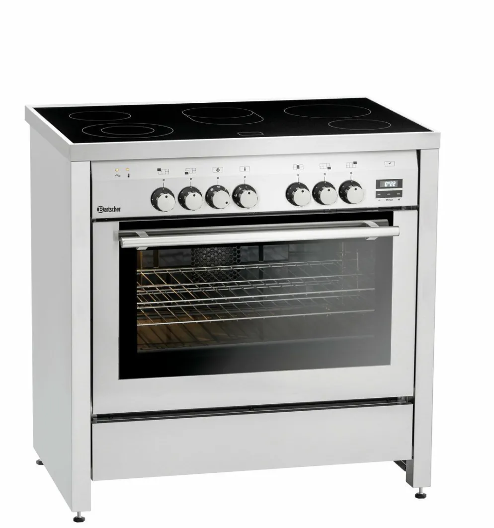 BARTSCHER Elektroherd 5K-EBMF mit Backofen, 5 Felder 11,5kW 400V