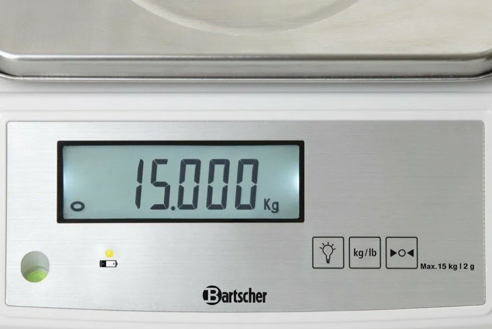 Bartscher Elektronische Küchenwaage Teilung 2 g