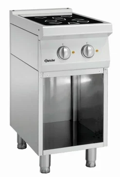 Bartscher 2 Felder Ceranherd, B400 x T700 mm, 4.6 kW, 400V