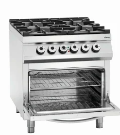 Bartscher Gas 4 Flammen Herd, EBO 2/1GN, 24,5 kW