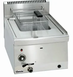 Bartscher Gas Fritteuse mit 1 x 8 Liter, 6,7 kW, 400x600x290mm
