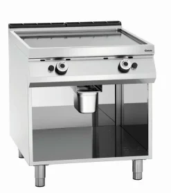 Bartscher Gas-Griddleplatte, glatt, 800x900x900-950mm, 18 kW
