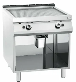 BARTSCHER Gas-Griddleplatte, gerillt, 18kW, Breite 800mm