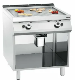 BARTSCHER Gas-Griddleplatte, gerillt, 18kW, Breite 800mm