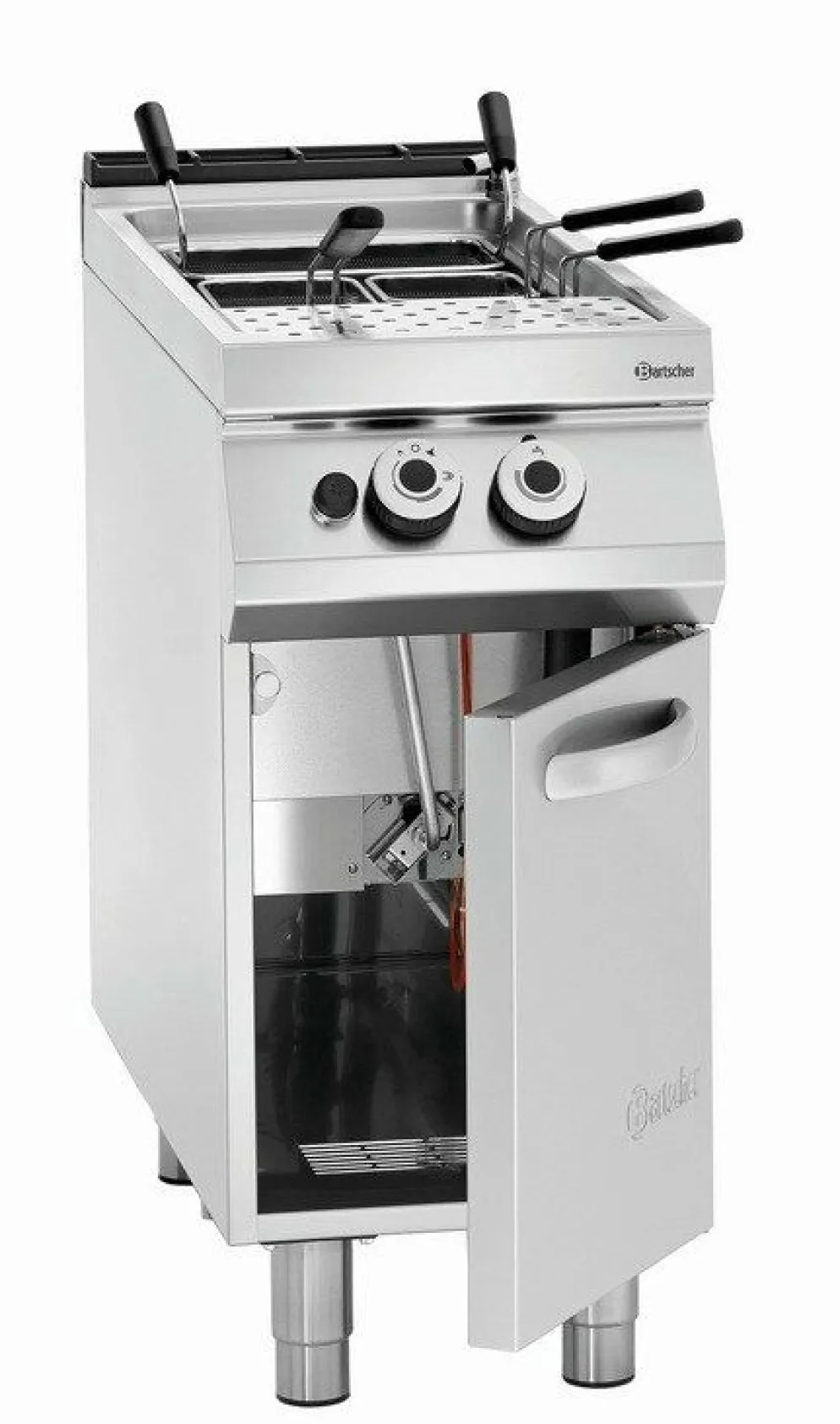 Bartscher Gas-Nudelkocher, 1 Becken 40 L, 400x900x900-950mm. 13,9 kW