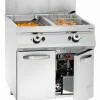 Bartscher Gas Standfritteuse, 2 Becken mit 20 Liter, 36kW