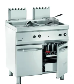 Bartscher Gas-Standfritteuse, 2x 23 Liter, 30kW, 800x700x850mm