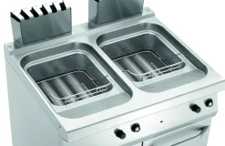 Bartscher Gas-Standfritteuse, 2x 23 Liter, 30kW, 800x700x850mm
