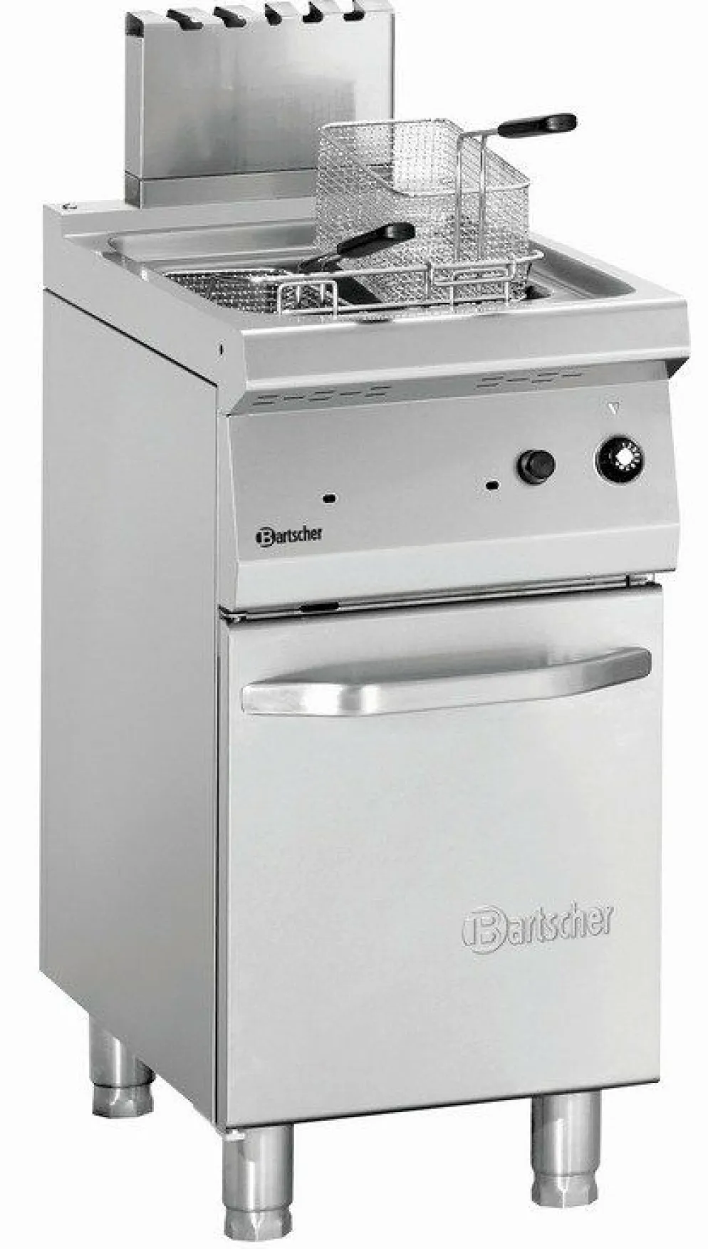 Bartscher Gas-Standfritteuse, 15 Liter, 15kW, 400x700x850mm