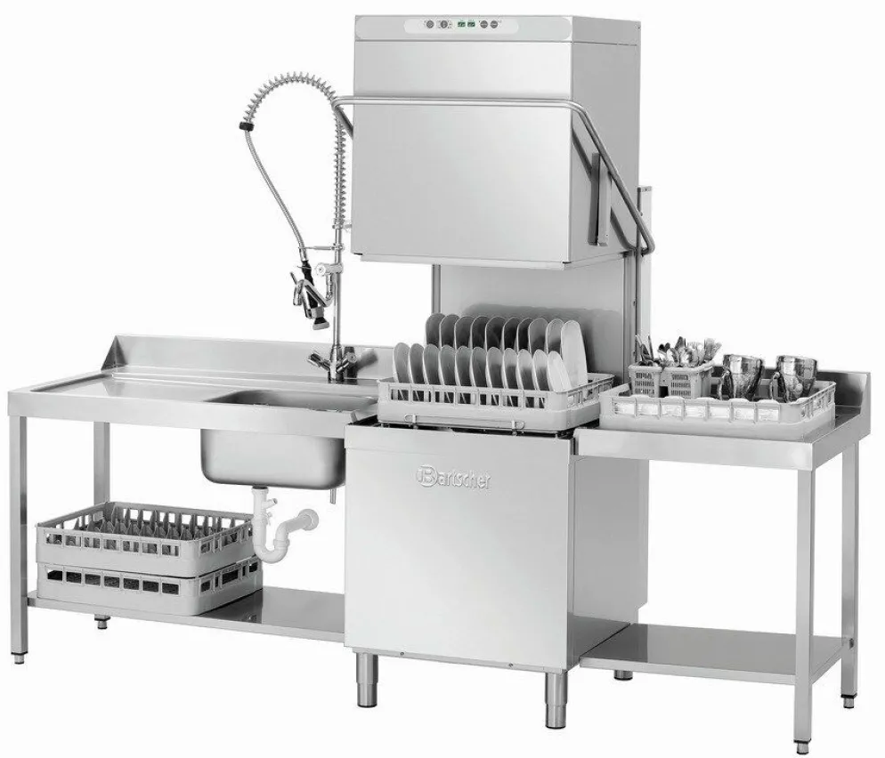 Bartscher Hauben Spülmaschine DS2002, 11kW, 790x955x1535mm, Korb 600x500mm