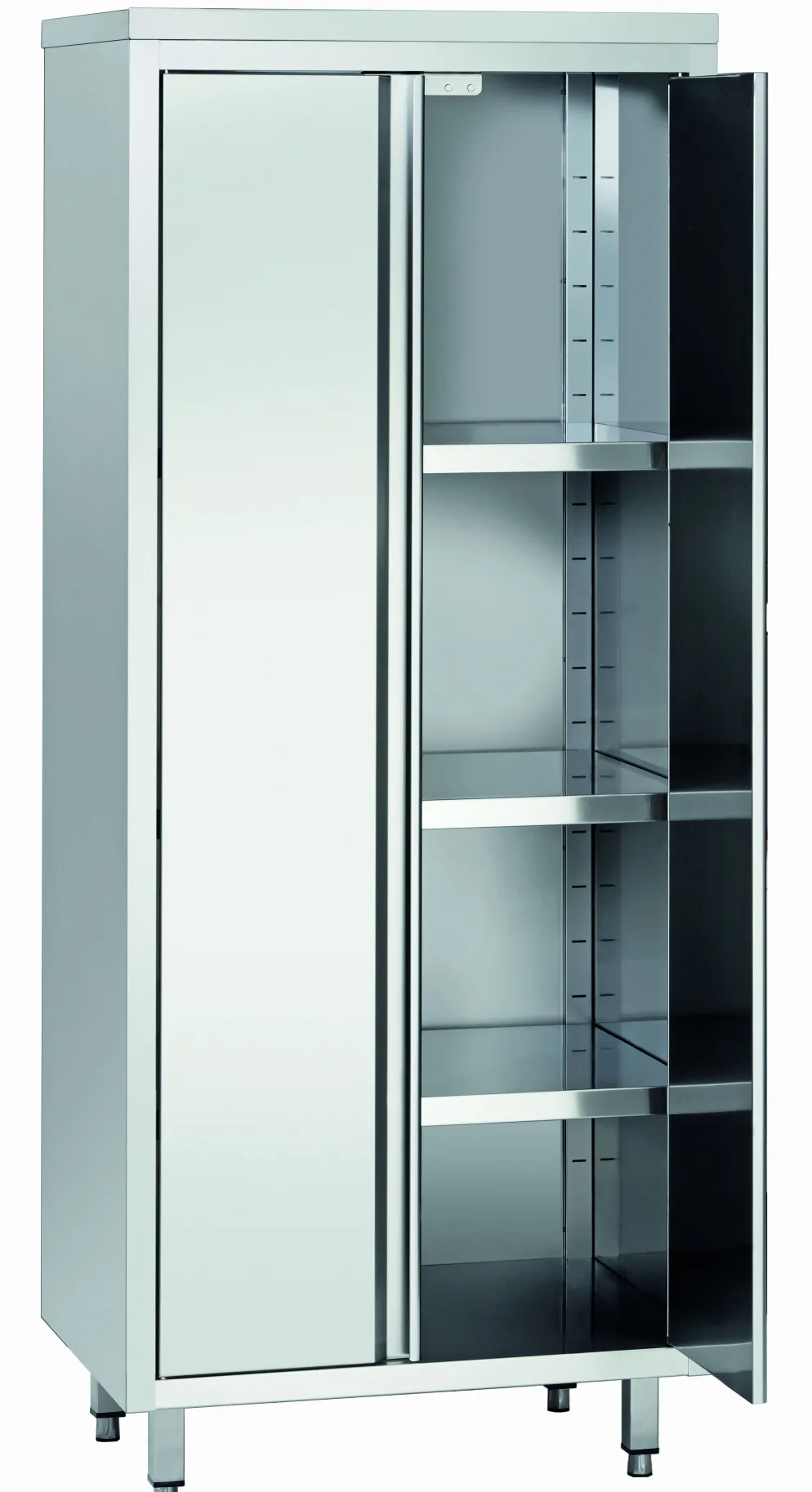 Bartscher Hochschrank 600, B800, 2FT, CNS