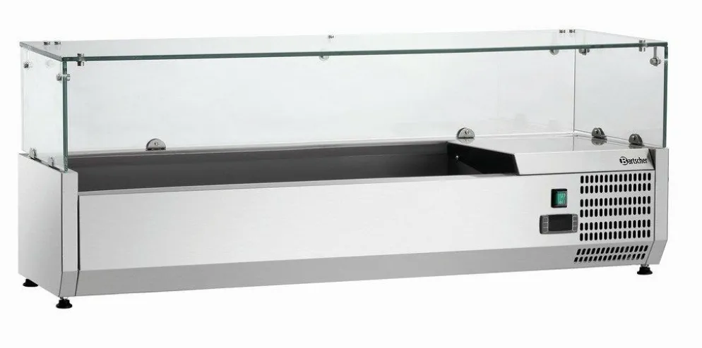 Bartscher Kühlaufsatzvitrine GL4, 5 x 1/4 GN