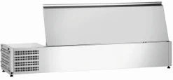 Bartscher Kühlaufsatzvitrine mit Deckel, Breite 1500mm, 5x 1/3 GN
