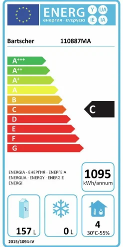 BARTSCHER Kühltisch S6, Aufkantung, 6 Schubladen 1/1GN, Breite 1792mm