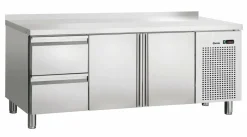 BARTSCHER Kühltisch S2T2-150, Aufkantung, 2 Schublafen, 2 Türen 1/1GN, Breite 1792mm