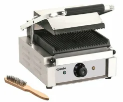Bartscher Kontaktgrill Elektrogrill Paninigrill, Grillplatten gerillt