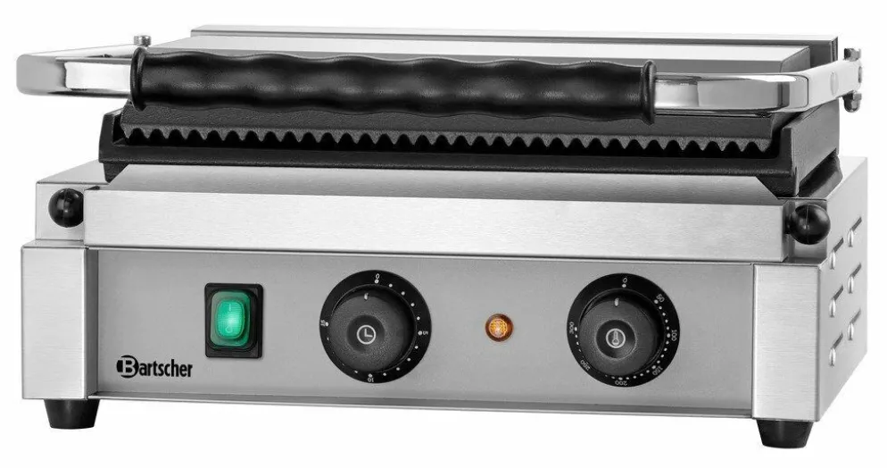 Bartscher Kontaktgrill "Panini-T" glatt/gerillt, 2,2kW