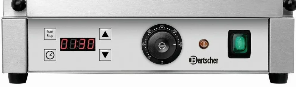 Bartscher Kontaktgrill “Panini“ Grillfläche gerillt, Timer, 2.2kW