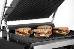 Bartscher Kontaktgrill "Panini-MDI" 1R S,Grillfläche gerillt, Timer