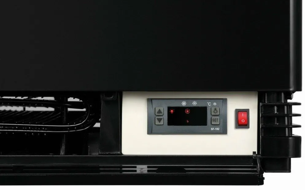 Bartscher Mini-Kühlvitrine 78 L schwarz