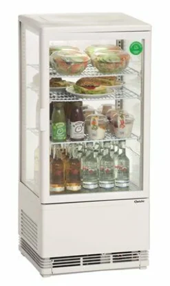 Bartscher Mini-Kühlvitrine 78 L weiß