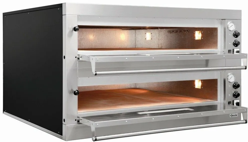 Bartscher Pizzaofen ET 205, 1050x1050 für 2x 9 Pizzen Ø 33 cm