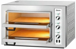 Bartscher Pizzaofen NT 502 T, 500x500 für 2x 4 Pizzen Ø 25 cm