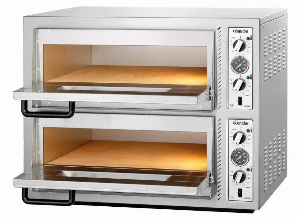 Bartscher Pizzaofen NT 622 T,620x620 für 2x 4 Pizzen Ø 30 cm