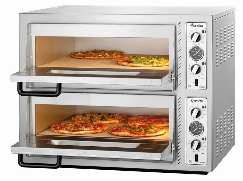 Bartscher Pizzaofen NT 622 T,620x620 für 2x 4 Pizzen Ø 30 cm