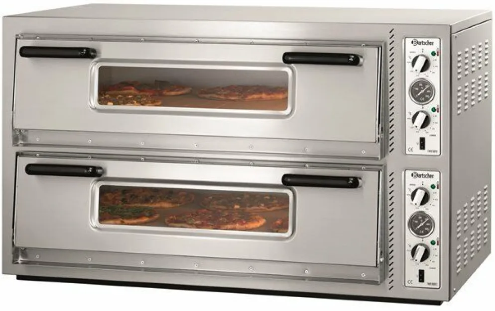 Bartscher Pizzaofen NT 921 T,920x620mm für 2x 6 Pizzen Ø 30 cm