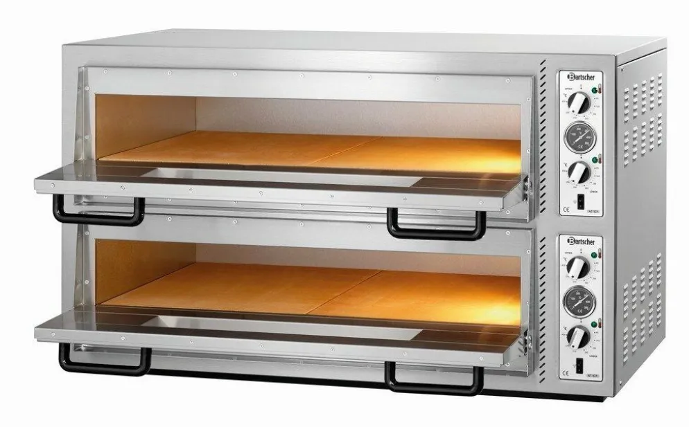 Bartscher Pizzaofen NT 921 T,920x620mm für 2x 6 Pizzen Ø 30 cm