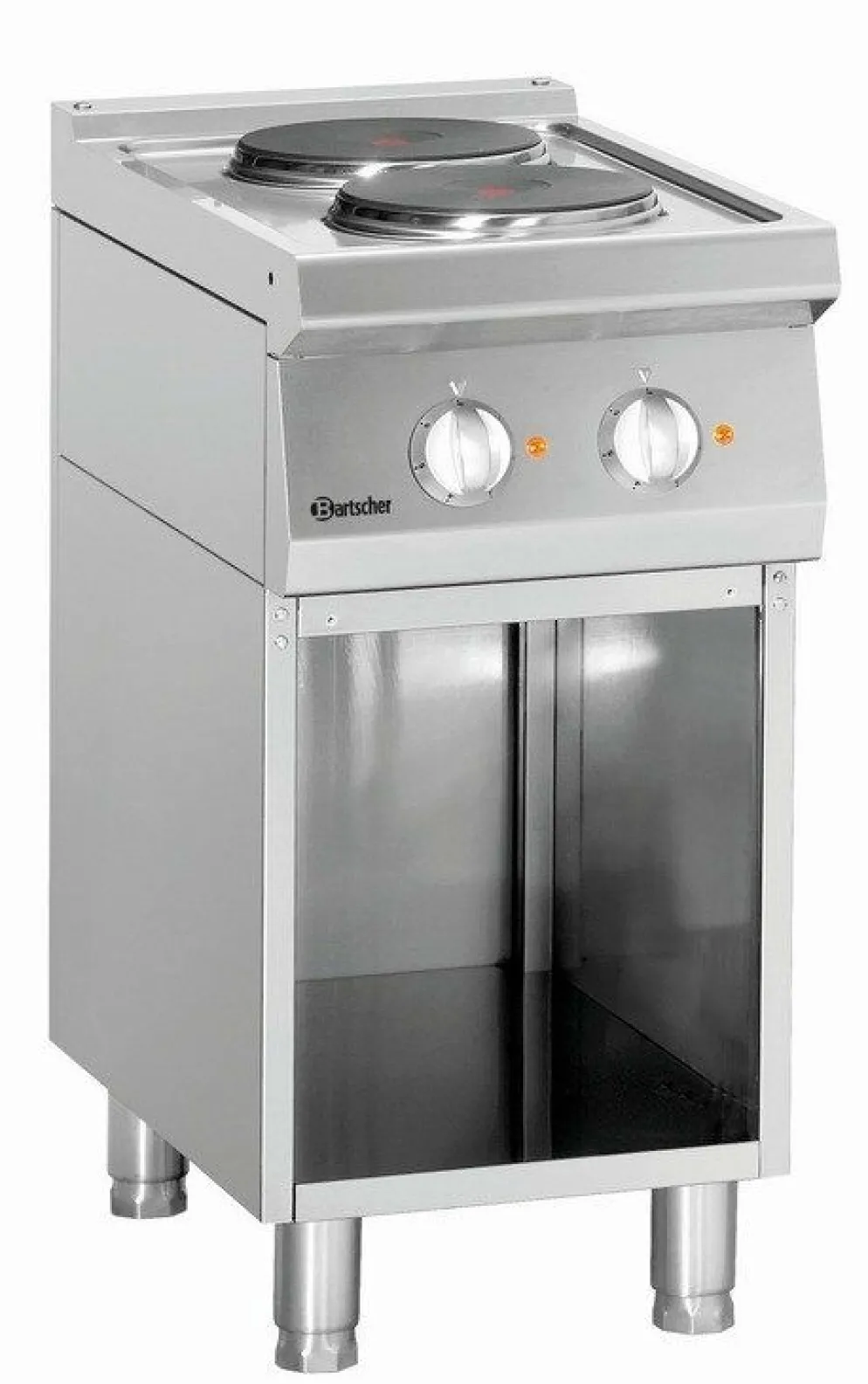 Bartscher 2 Platten Elektroherd, B400 x T700 mm, 5.2 kW, 400V