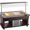 Bartscher Salat-Buffetwagen Kids K4110-150W, 4x 1/1 GN, Wenge