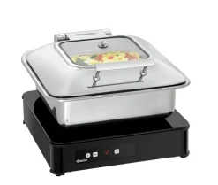 Bartscher Touch Glas-Induktionswarmhalteplatte IW3-SW, 300W