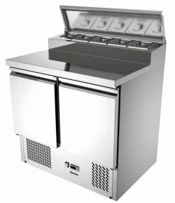 Bartscher Vorbereitungskühltisch 900T2, 900x700x1010mm, 5x 1/6 GN