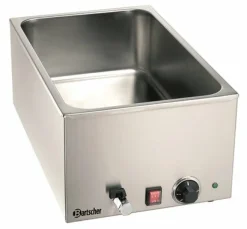Bartscher Wasserbad / Bain Marie mit Wasserablaufhahn, GN 1/1 150mm tief