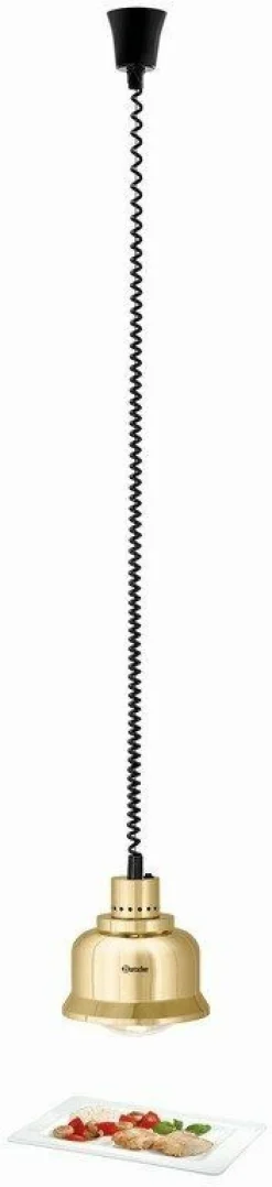 Bartscher Wärmelampe Gold, 230x230x250mm