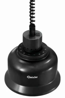 Bartscher Wärmelampe Schwarz, 230x230x250mm