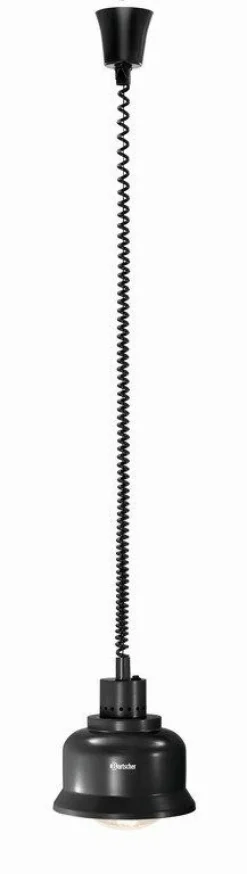 Bartscher Wärmelampe Schwarz, 230x230x250mm