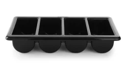 Besteckbehälter schwarz GN 1/1