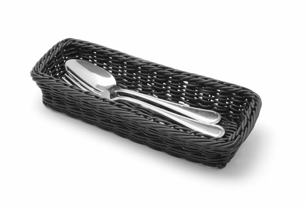 Besteckkorb 270x100x45 mm schwarz PP