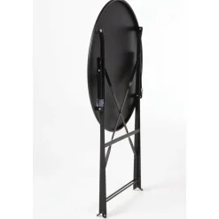 Biergartentisch Terrassentisch Atlas schwarz Ø 59,5 cm , Klappbar