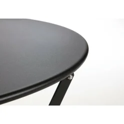 Biergartentisch Terrassentisch Atlas schwarz Ø 59,5 cm , Klappbar