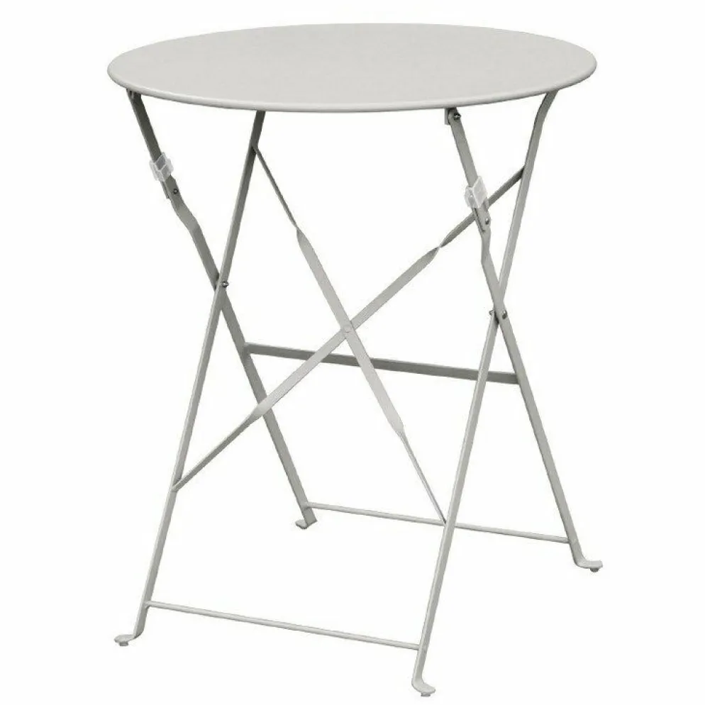 Biergartentisch Terrassentisch Atlas grau Ø 59,5 cm , Klappbar